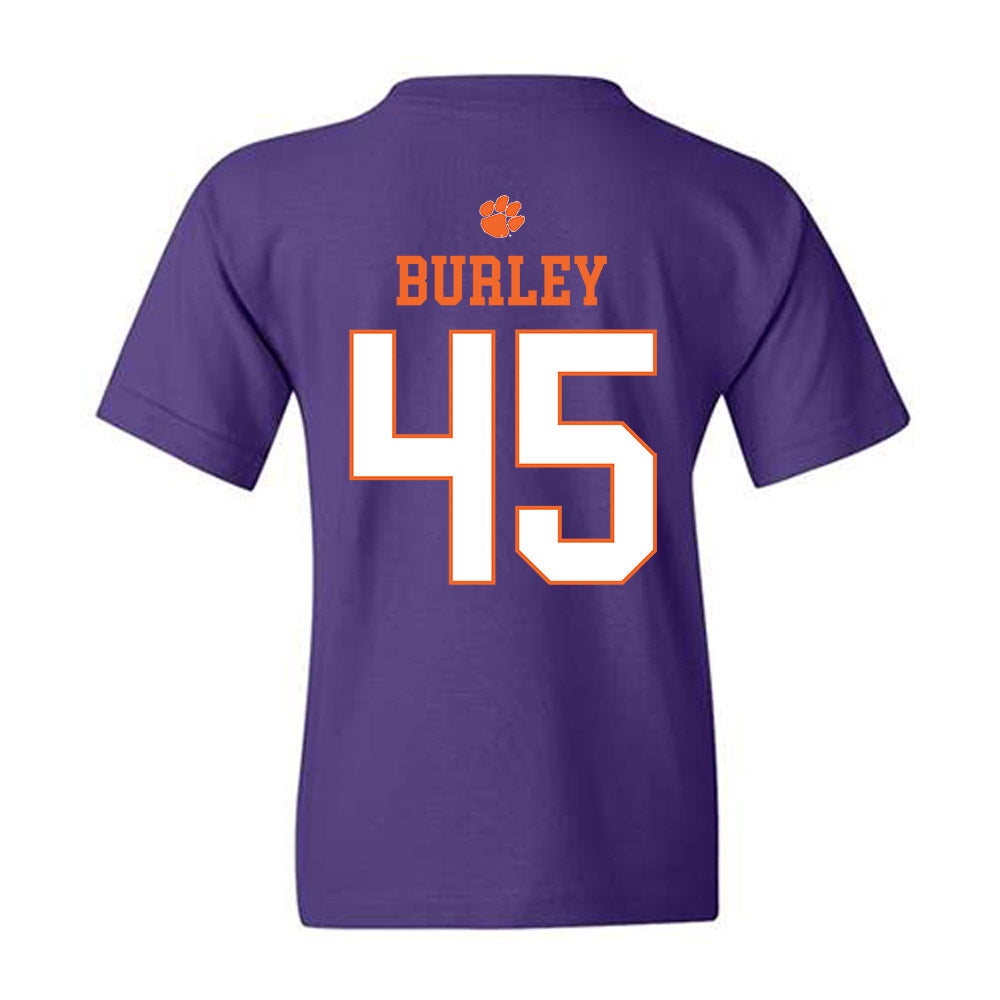 Clemson - NCAA Football : Vic Burley - Classic Shersey Youth T-Shirt-1