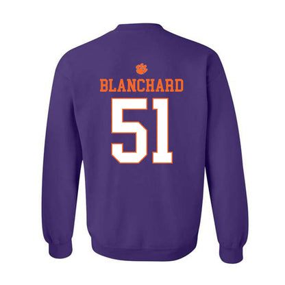 Clemson - NCAA Football : Gavin Blanchard - Classic Shersey Crewneck Sweatshirt-1