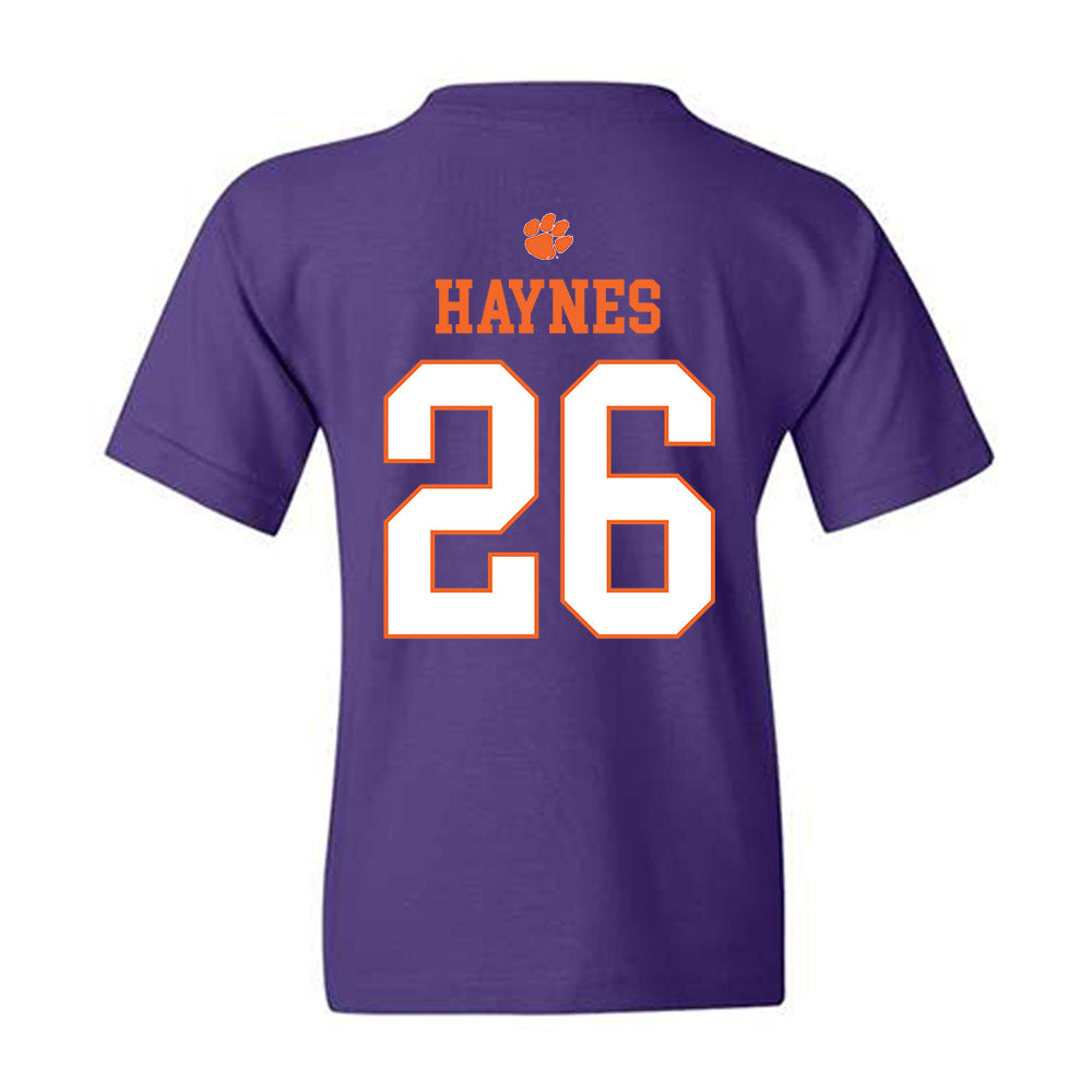 Clemson - NCAA Football : Jay Haynes - Classic Shersey Youth T-Shirt-1