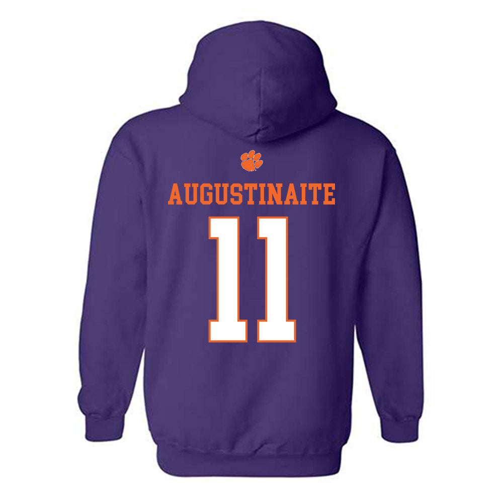 Clemson - NCAA Women's Basketball : Rusne Augustinaite - Classic Shersey Hooded Sweatshirt-1