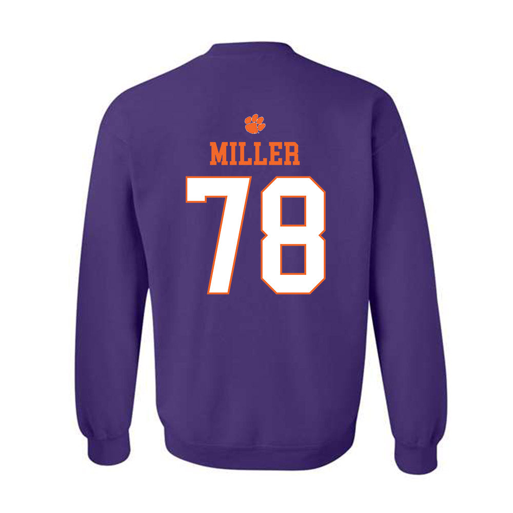 Clemson - NCAA Football : Blake Miller - Classic Shersey Crewneck Sweatshirt-1