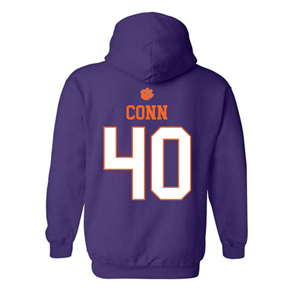 Clemson - NCAA Football : Brodey Conn - Classic Shersey Hooded Sweatshirt-1