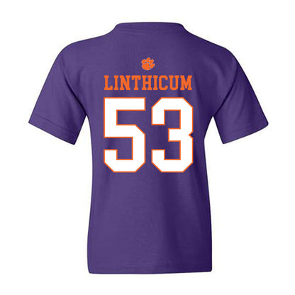 Clemson - NCAA Football : Ryan Linthicum - Classic Shersey Youth T-Shirt-1