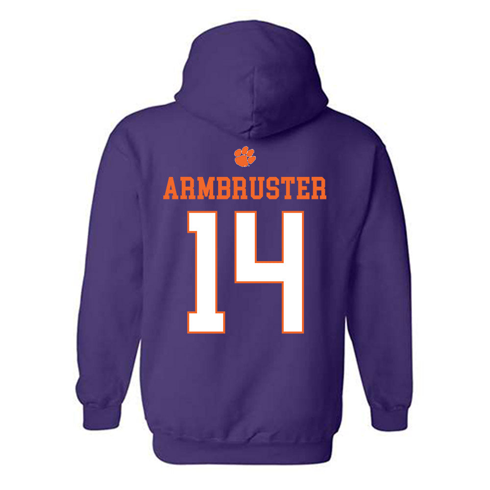 Clemson - NCAA Women's Volleyball : Audrey Armbruster - Classic Shersey Hooded Sweatshirt-1