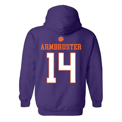 Clemson - NCAA Women's Volleyball : Audrey Armbruster - Classic Shersey Hooded Sweatshirt-1