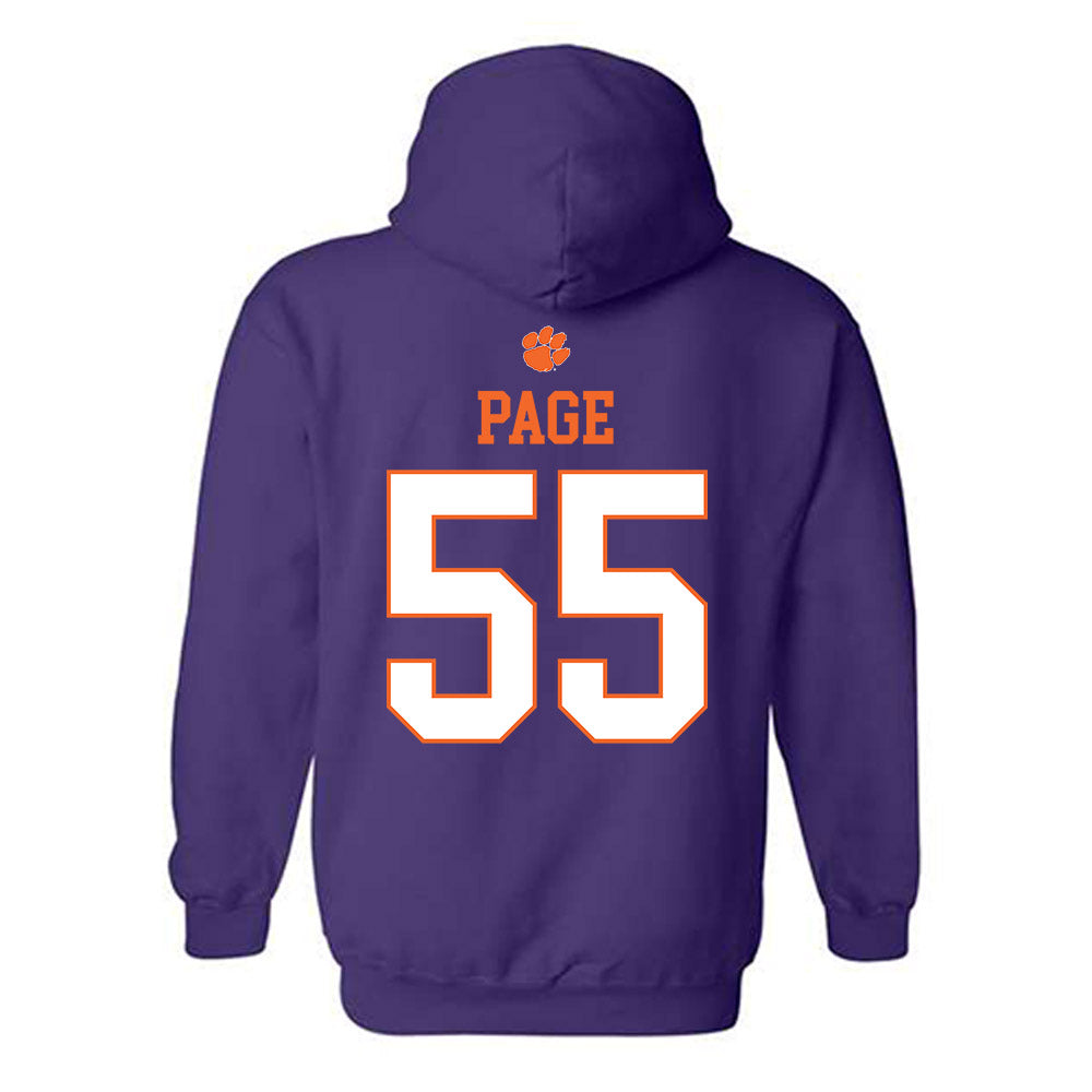 Clemson - NCAA Football : Payton Page - Classic Shersey Hooded Sweatshirt