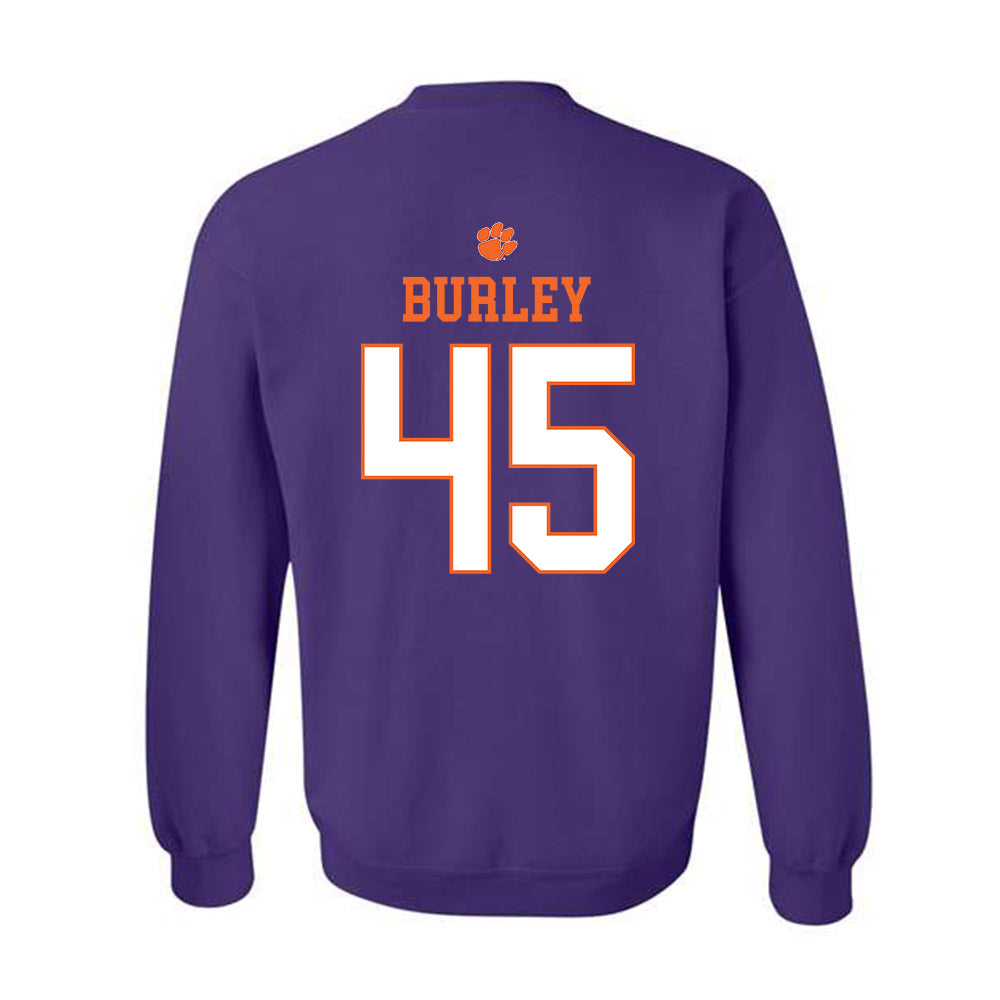 Clemson - NCAA Football : Vic Burley - Classic Shersey Crewneck Sweatshirt-1