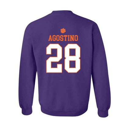 Clemson - NCAA Women's Lacrosse : Summer Agostino - Classic Shersey Crewneck Sweatshirt-1