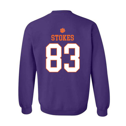 Clemson - NCAA Football : Ethan Stokes - Classic Shersey Crewneck Sweatshirt-1
