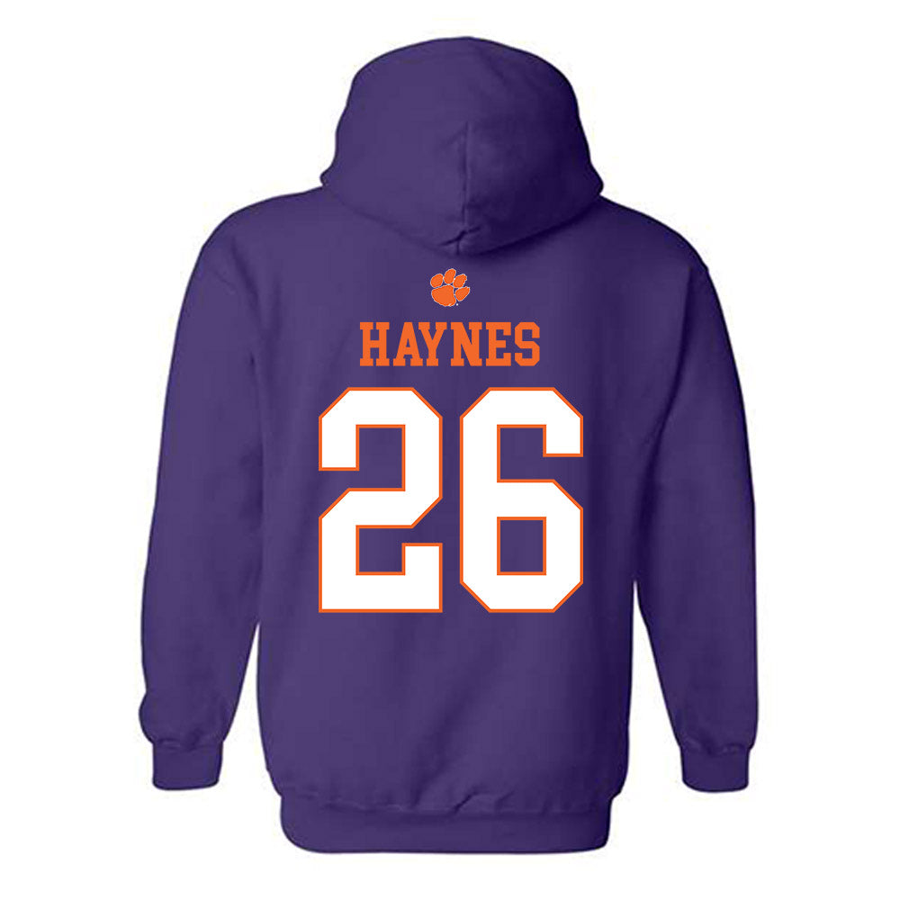 Clemson - NCAA Football : Jay Haynes - Classic Shersey Hooded Sweatshirt-1