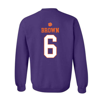 Clemson - NCAA Football : Tyler Brown - Classic Shersey Crewneck Sweatshirt-1