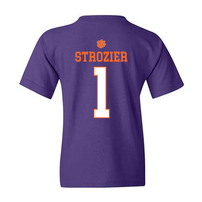 Clemson - NCAA Football : Branden Strozier - Classic Shersey Youth T-Shirt-1