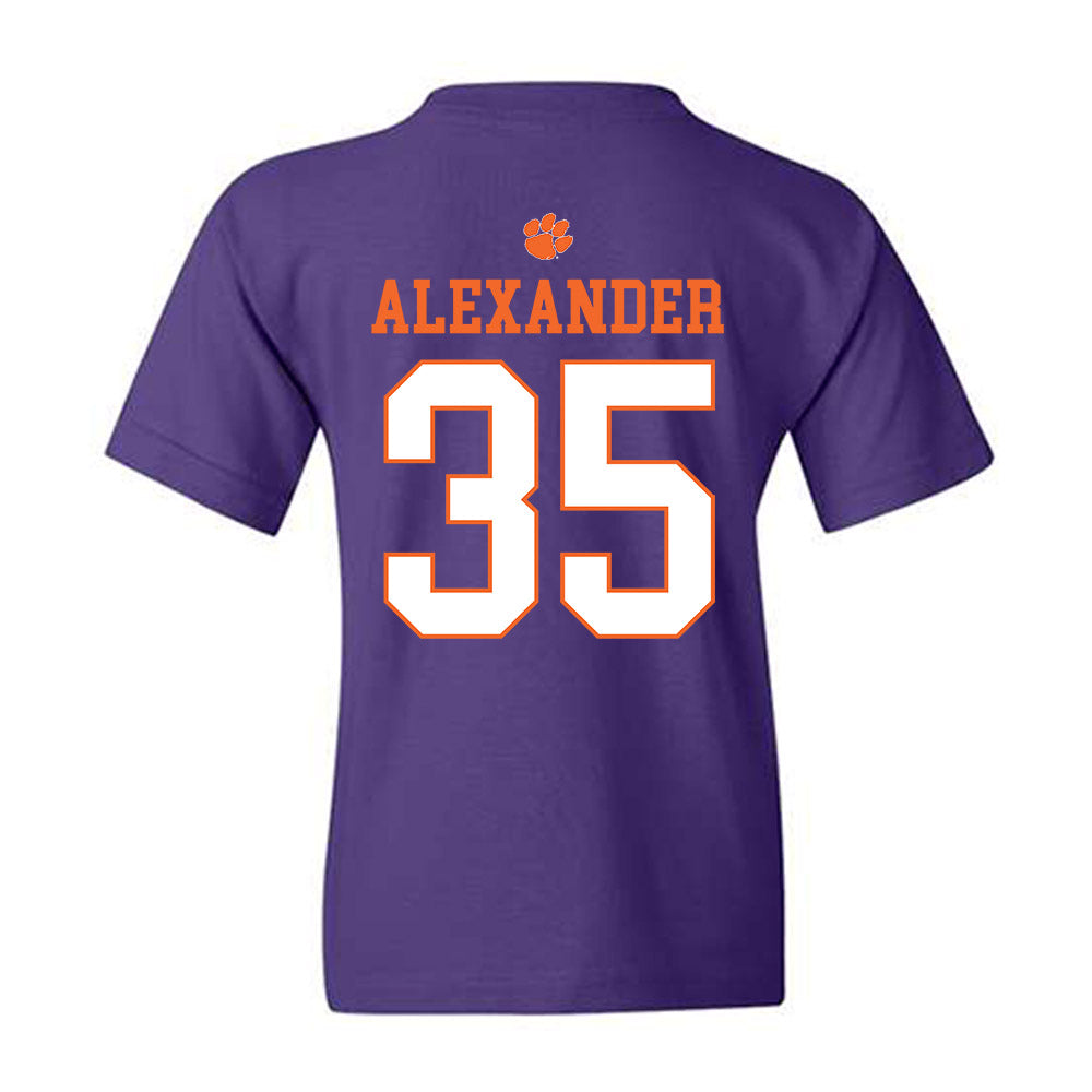 Clemson - NCAA Football : Jeremiah Alexander - Classic Shersey Youth T-Shirt-1