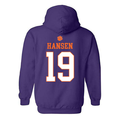 Clemson - NCAA Women's Volleyball : Kate Hansen - Classic Shersey Hooded Sweatshirt-1