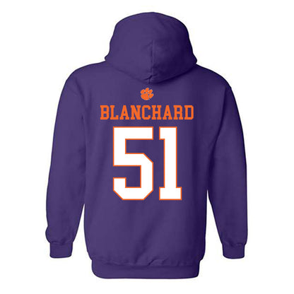 Clemson - NCAA Football : Gavin Blanchard - Classic Shersey Hooded Sweatshirt-1