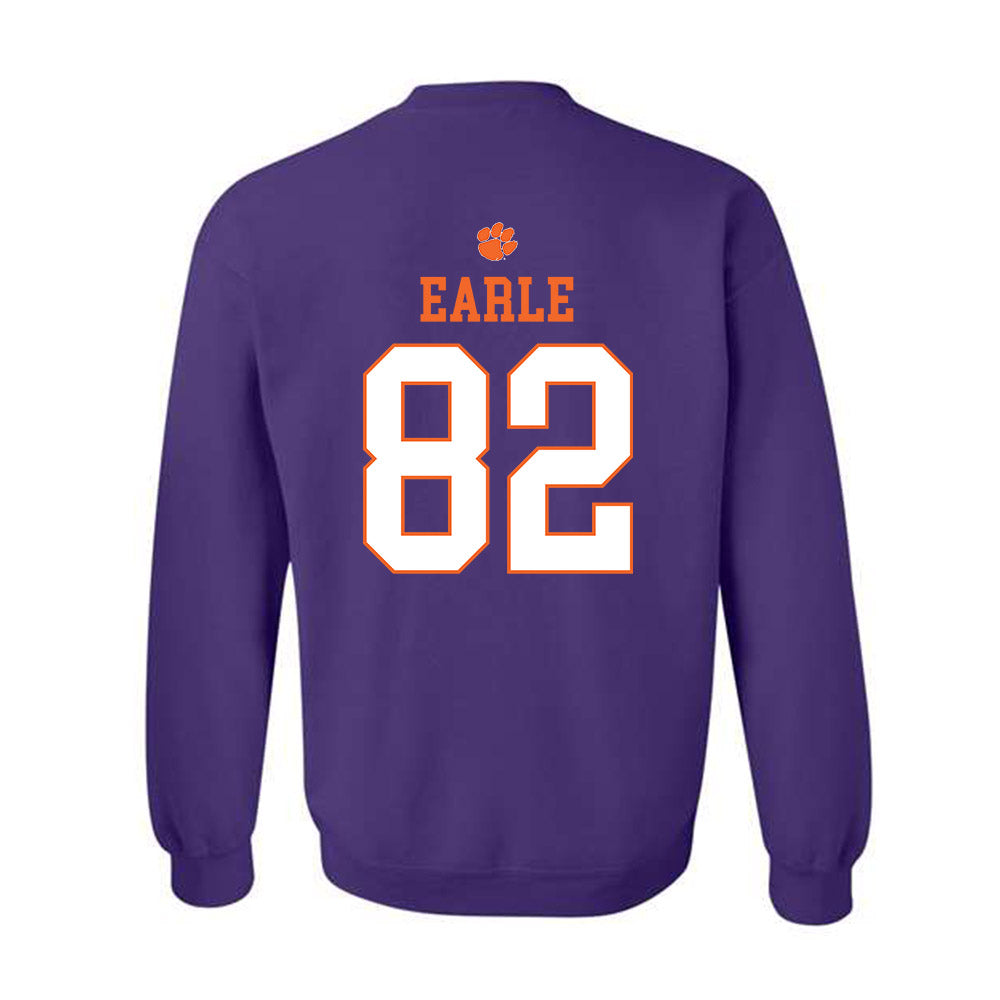 Clemson - NCAA Football : Sam Earle - Classic Shersey Crewneck Sweatshirt-1
