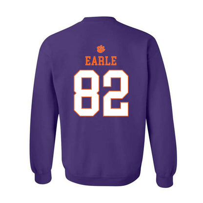 Clemson - NCAA Football : Sam Earle - Classic Shersey Crewneck Sweatshirt-1