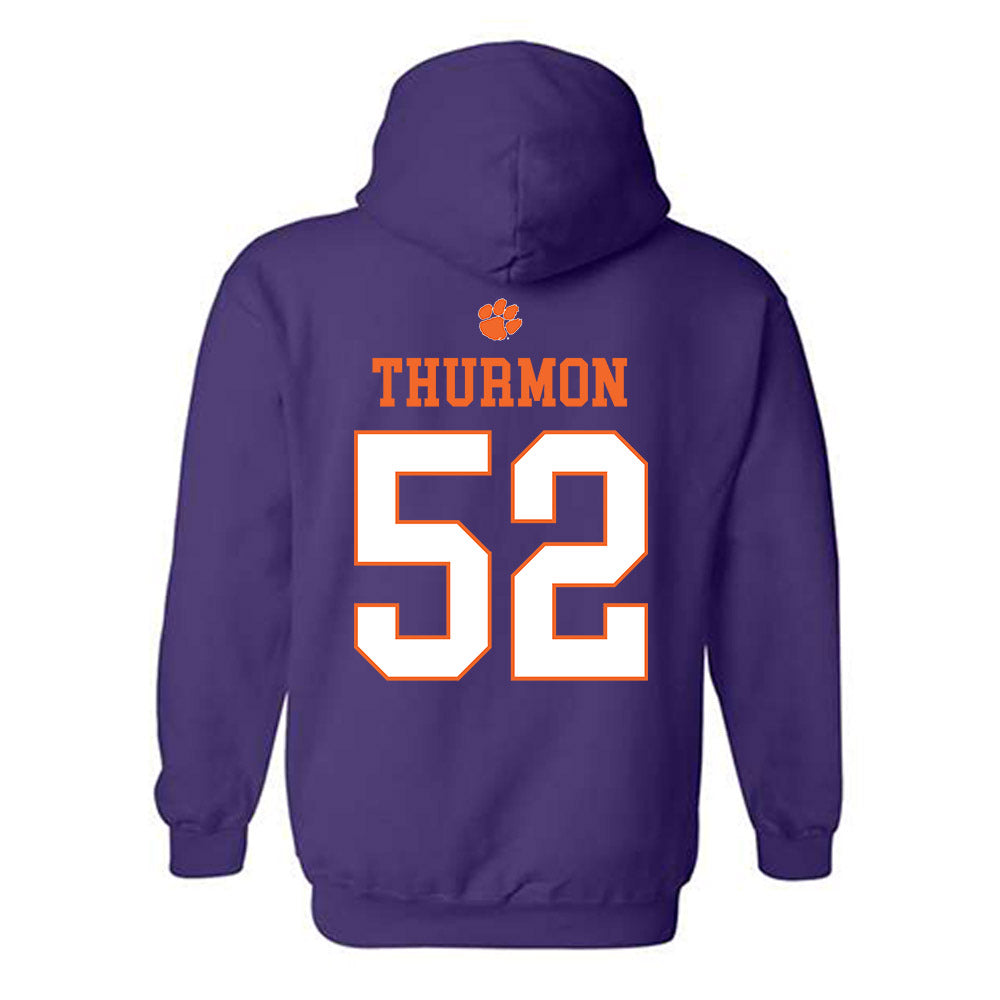 Clemson - NCAA Football : Elyjah Thurmon - Classic Shersey Hooded Sweatshirt
