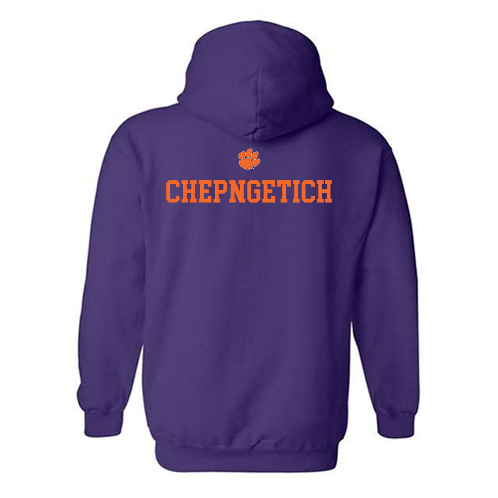 Clemson - NCAA Women's Track & Field : Gladys Chepngetich - Classic Shersey Hooded Sweatshirt-1