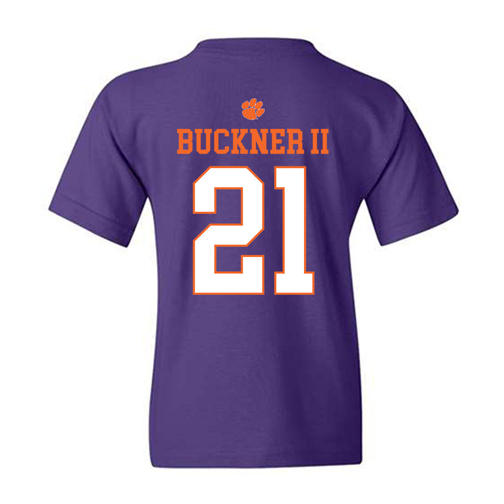 Clemson - NCAA Men's Basketball : Ace Buckner II - Classic Shersey Youth T-Shirt-1