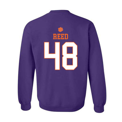 Clemson - NCAA Football : Charlie Reed - Classic Shersey Crewneck Sweatshirt-1