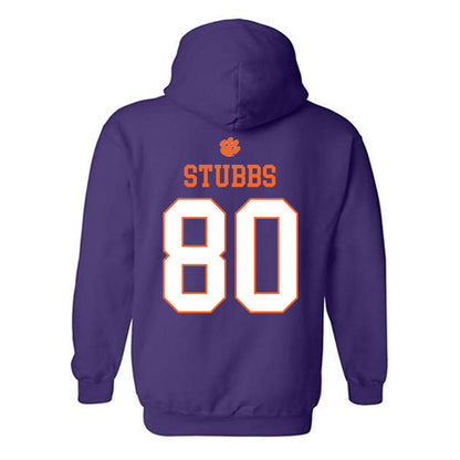 Clemson - NCAA Football : Luke Stubbs - Classic Shersey Hooded Sweatshirt-1