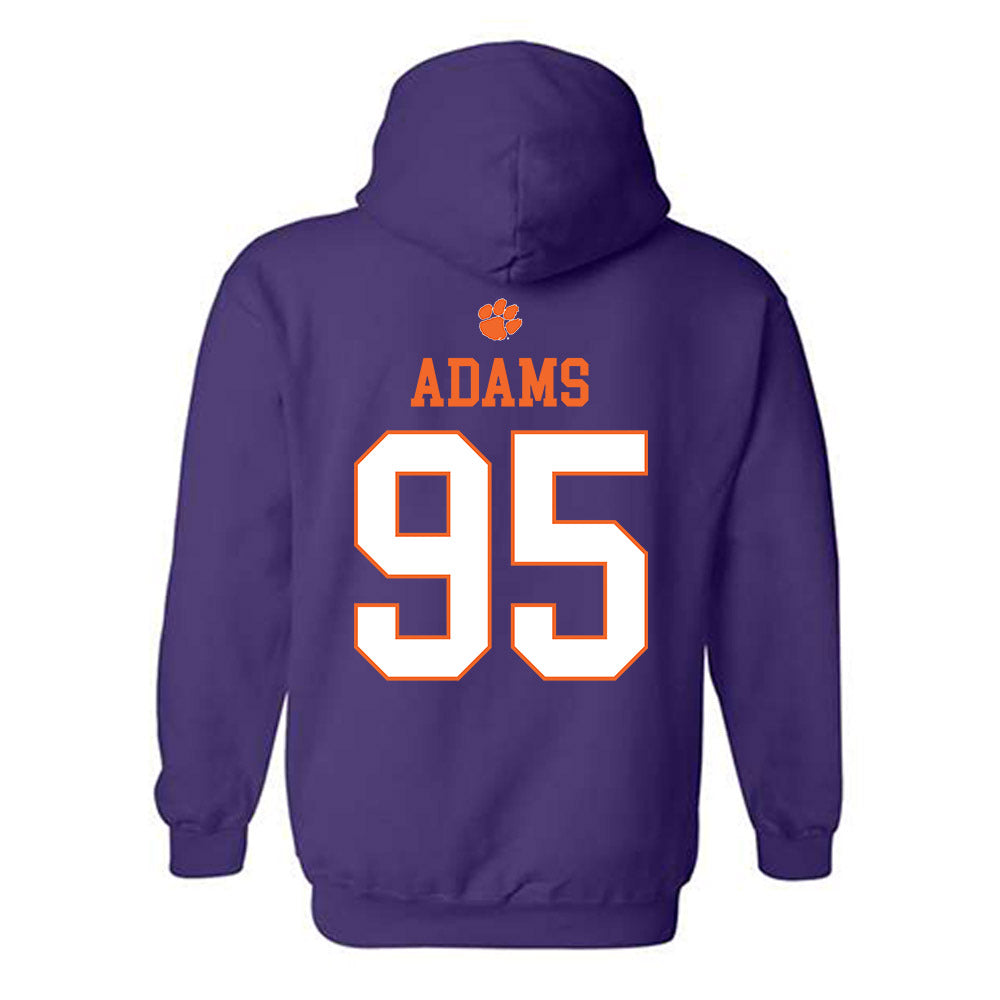 Clemson - NCAA Football : Amare Adams - Classic Shersey Hooded Sweatshirt-1