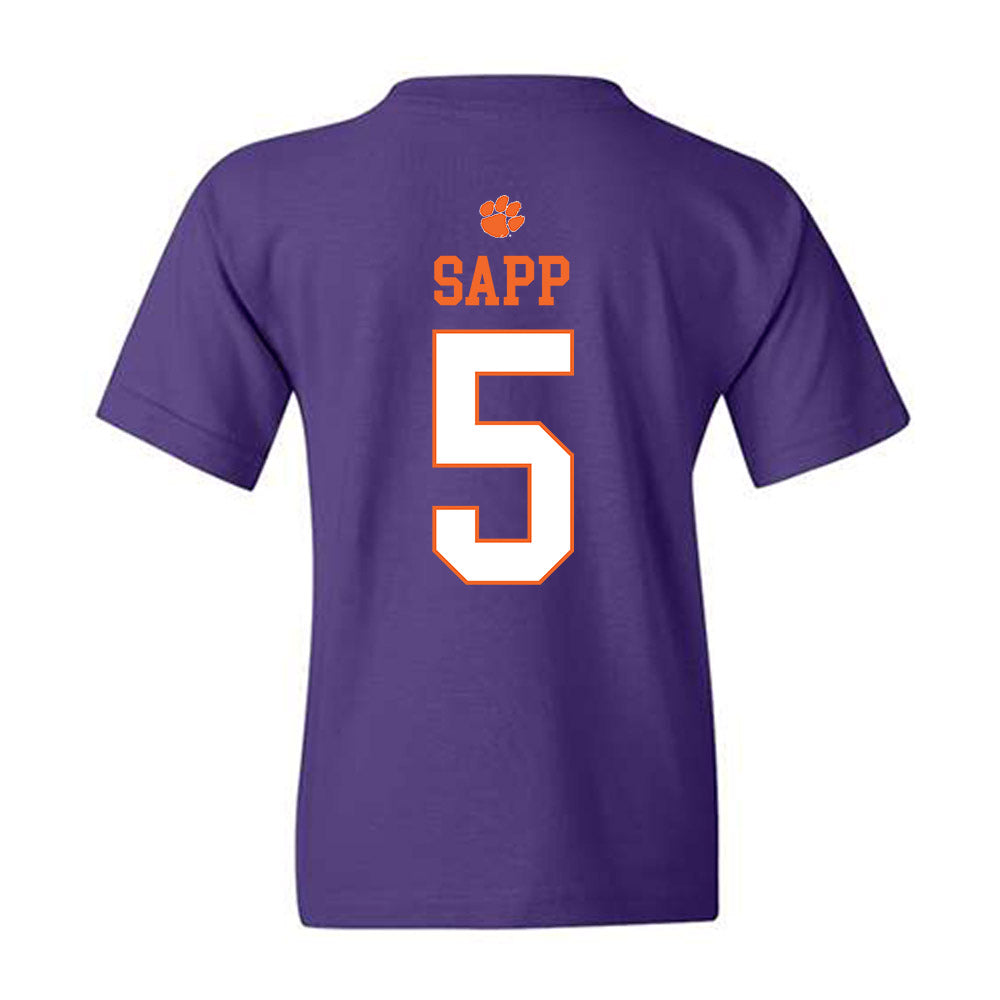 Clemson - NCAA Football : Josh Sapp - Classic Shersey Youth T-Shirt-1