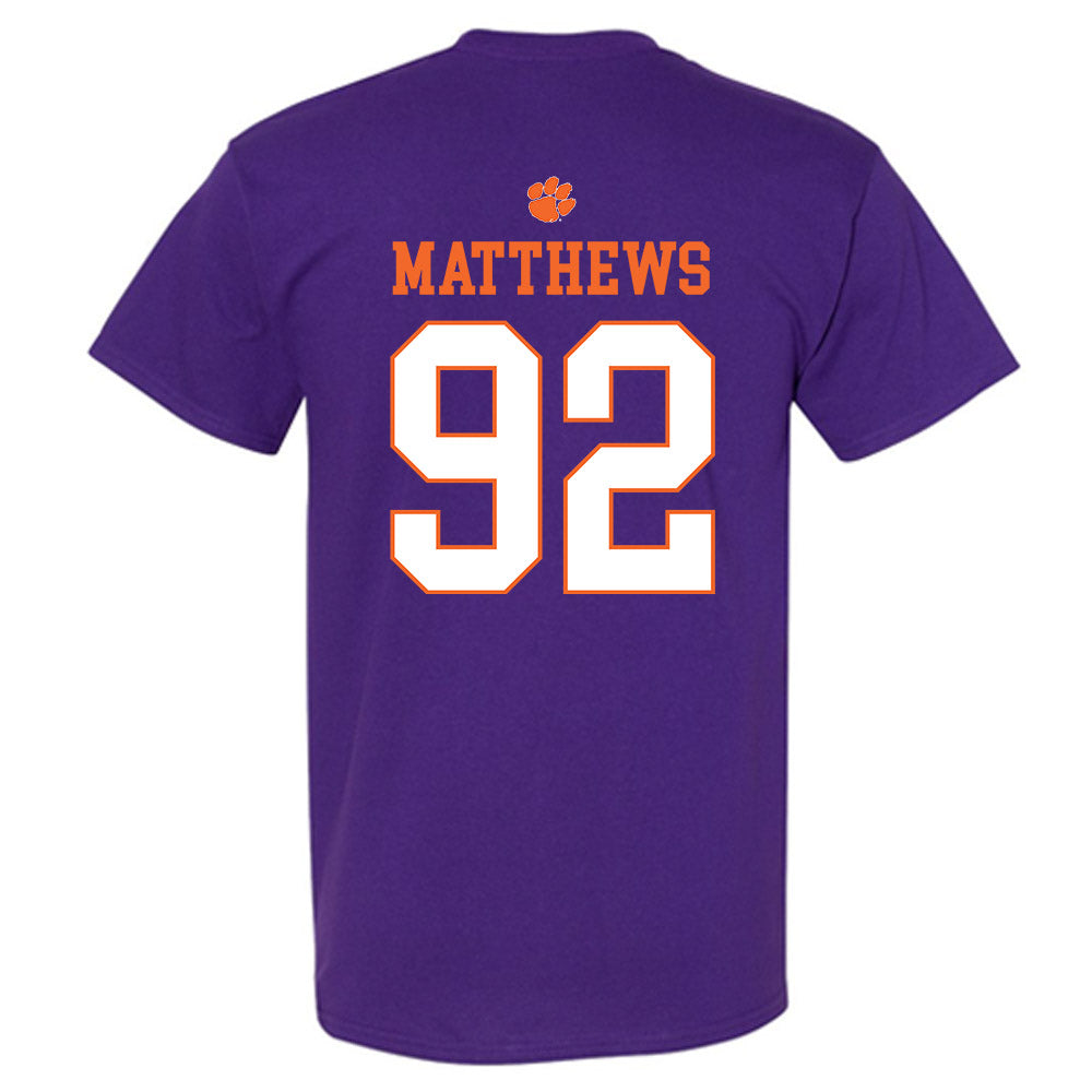 Clemson - NCAA Football : Levi Matthews - Classic Shersey T-Shirt-1