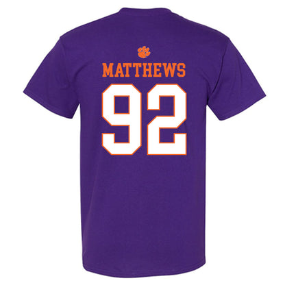 Clemson - NCAA Football : Levi Matthews - Classic Shersey T-Shirt-1