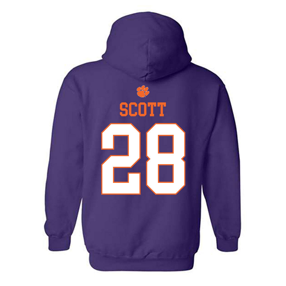 Clemson - NCAA Women's Lacrosse : Teagan Scott - Classic Shersey Hooded Sweatshirt-1