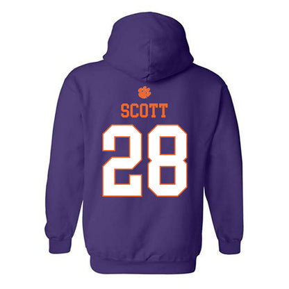 Clemson - NCAA Women's Lacrosse : Teagan Scott - Classic Shersey Hooded Sweatshirt-1