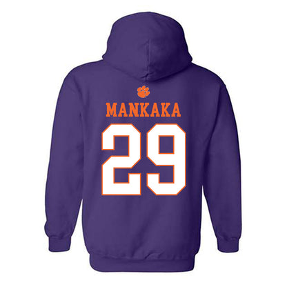 Clemson - NCAA Football : Mike Mankaka - Classic Shersey Hooded Sweatshirt-1
