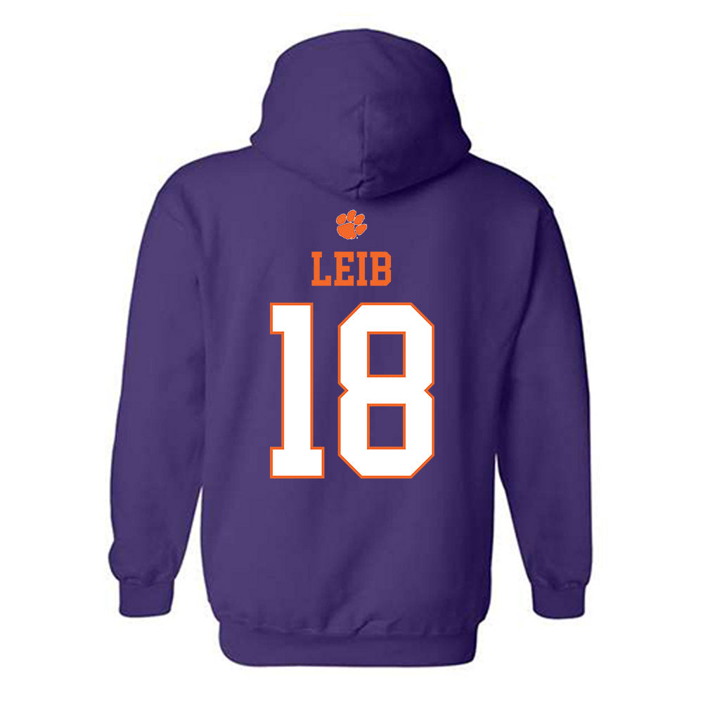 Clemson - NCAA Men's Soccer : Matthias Leib - Classic Shersey Hooded Sweatshirt-1