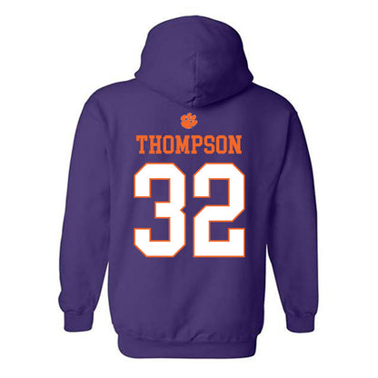 Clemson - NCAA Women's Basketball : Raven Thompson - Classic Shersey Hooded Sweatshirt-1
