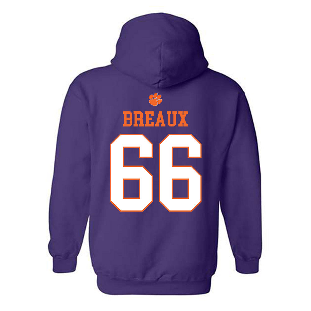 Clemson - NCAA Softball : Sarah Breaux - Classic Shersey Hooded Sweatshirt-1