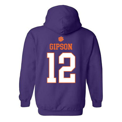 Clemson - NCAA Football : Corian Gipson - Classic Shersey Hooded Sweatshirt-1