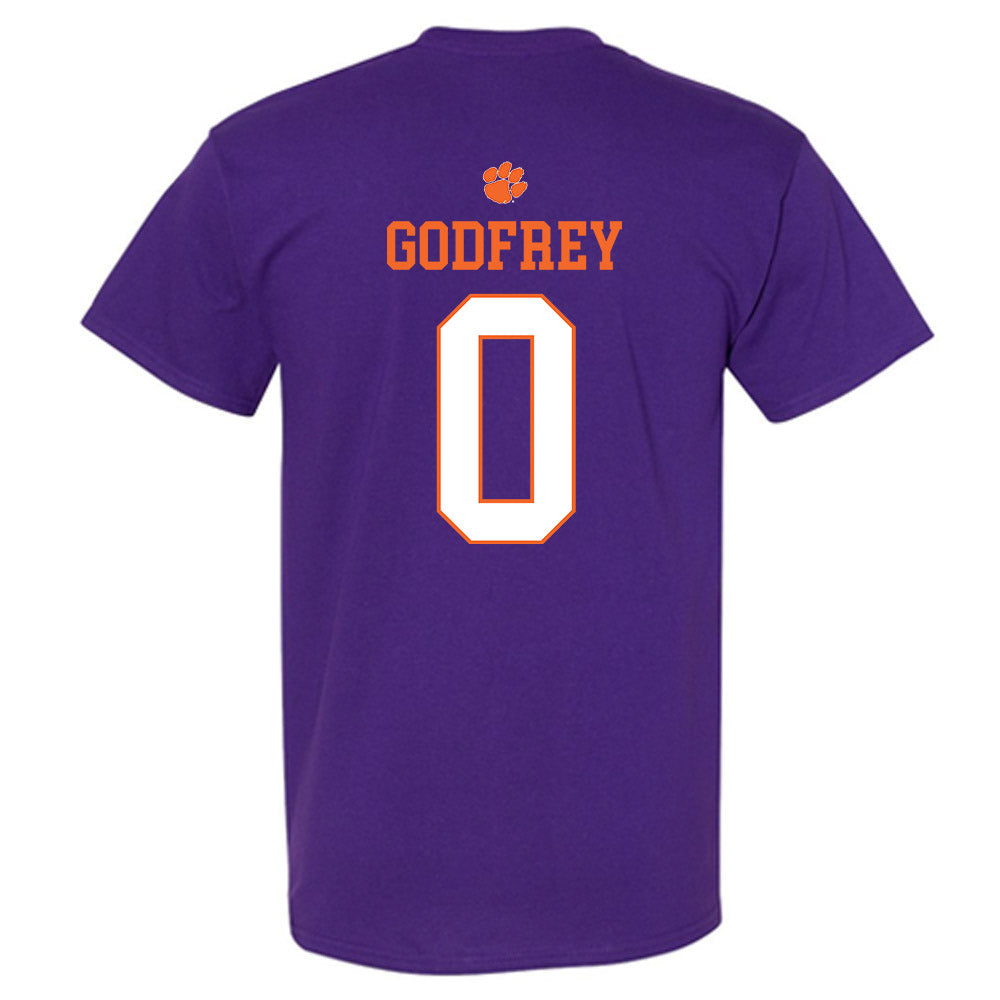 Clemson - NCAA Men's Basketball : RJ Godfrey - Classic Shersey T-Shirt-1