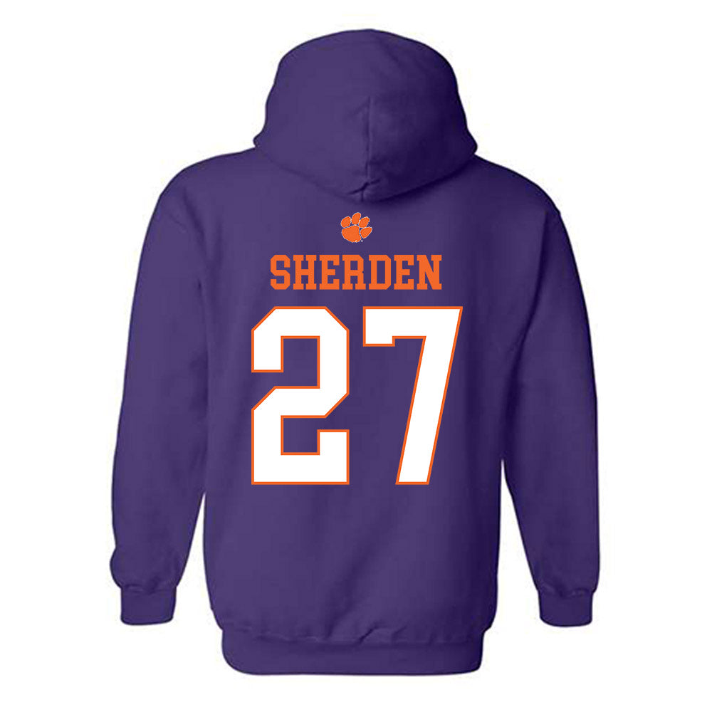 Clemson - NCAA Women's Soccer : Erin Sherden - Classic Shersey Hooded Sweatshirt-1