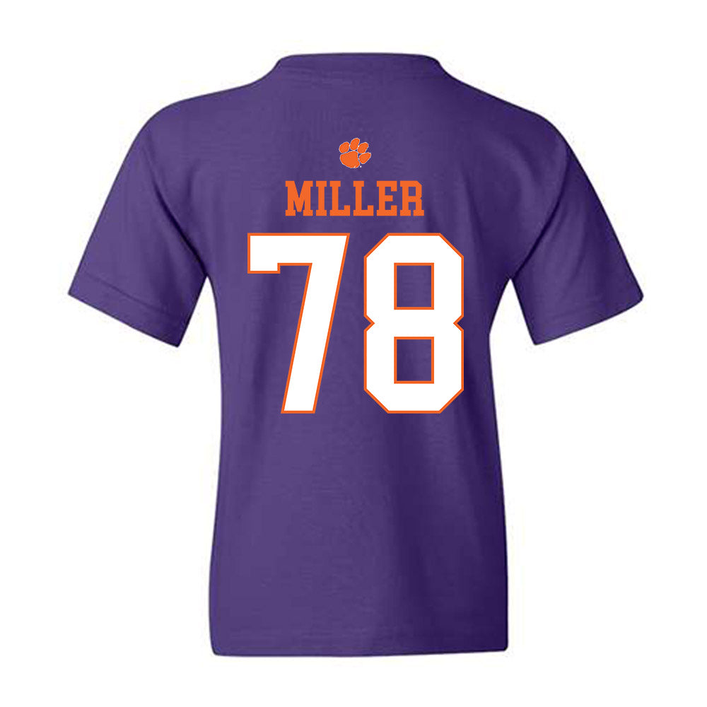 Clemson - NCAA Football : Blake Miller - Classic Shersey Youth T-Shirt-1