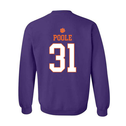 Clemson - NCAA Women's Basketball : Anya Poole - Classic Shersey Crewneck Sweatshirt-1