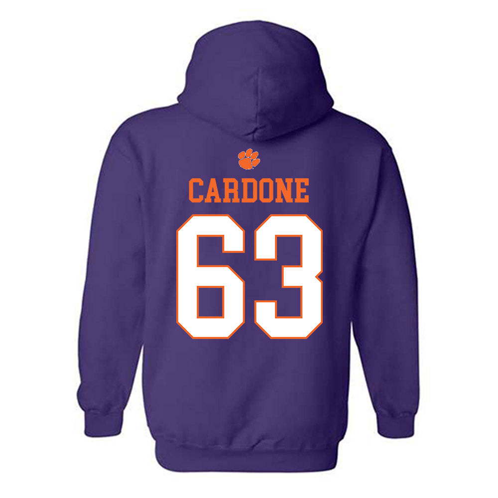 Clemson - NCAA Football : Dominic Cardone - Classic Shersey Hooded Sweatshirt