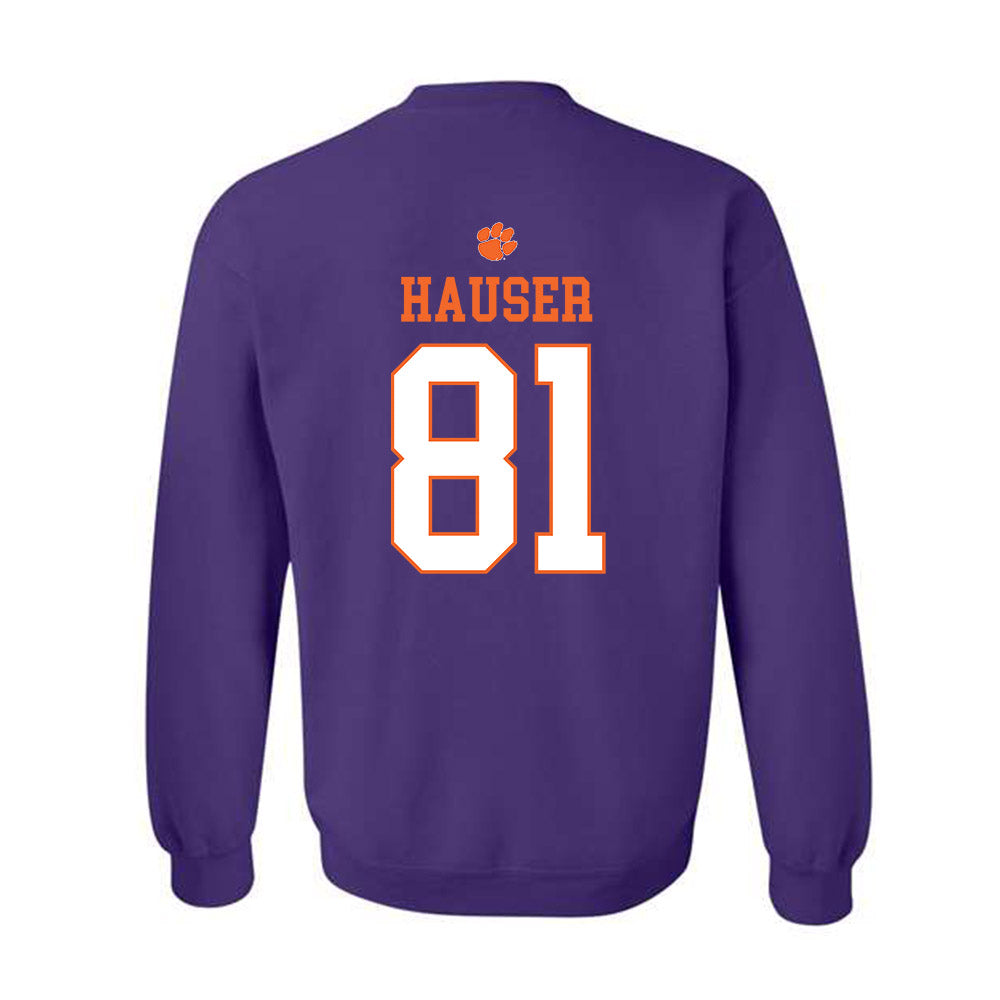 Clemson - NCAA Football : Nolan Hauser - Classic Shersey Crewneck Sweatshirt-1
