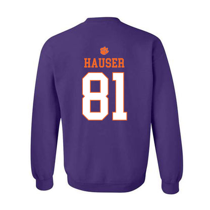 Clemson - NCAA Football : Nolan Hauser - Classic Shersey Crewneck Sweatshirt-1