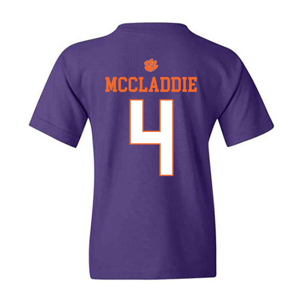 Clemson - NCAA Baseball : Tryston McCladdie - Classic Shersey Youth T-Shirt-1