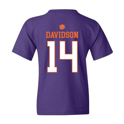Clemson - NCAA Men's Basketball : Blake Davidson - Classic Shersey Youth T-Shirt-1