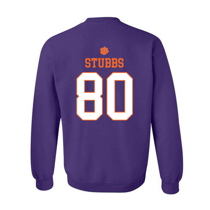 Clemson - NCAA Football : Luke Stubbs - Classic Shersey Crewneck Sweatshirt-1