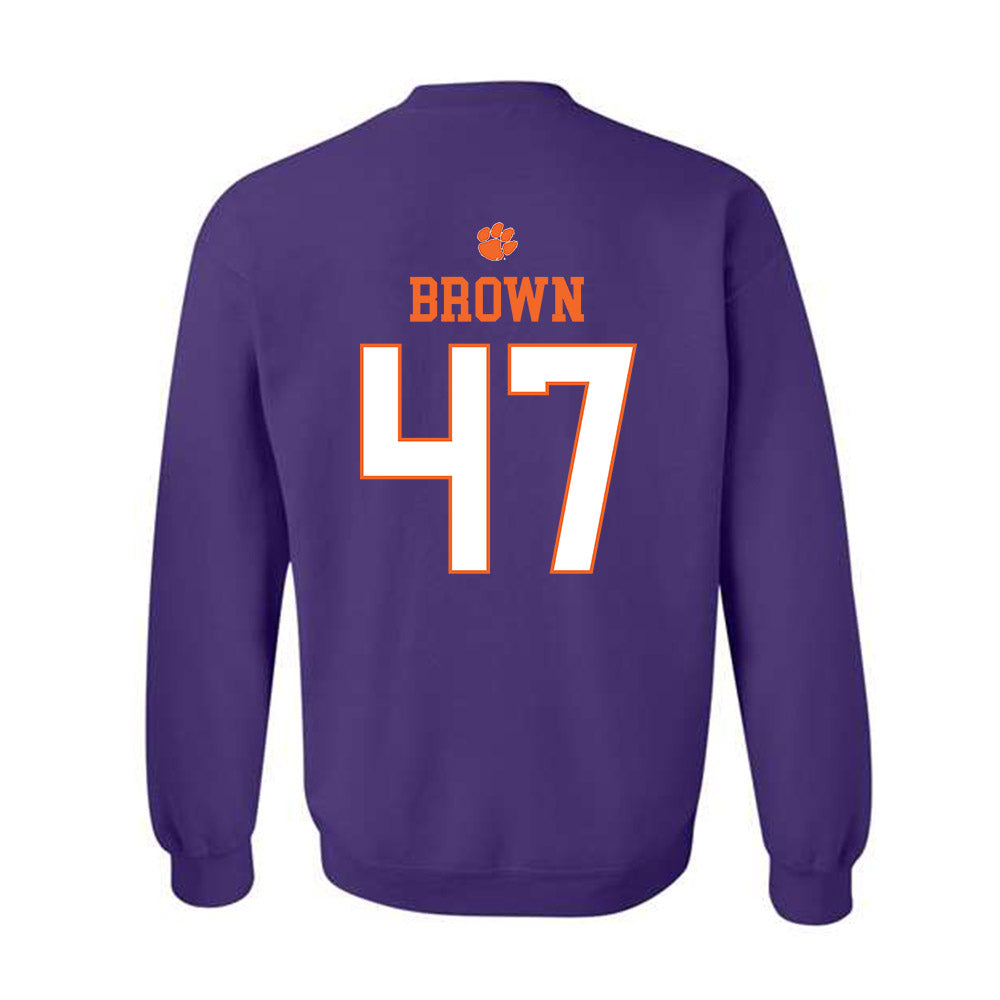 Clemson - NCAA Football : Sammy Brown - Classic Shersey Crewneck Sweatshirt