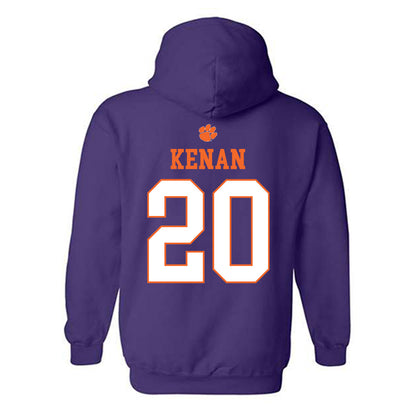 Clemson - NCAA Football : Jakarrion Kenan - Classic Shersey Hooded Sweatshirt-1