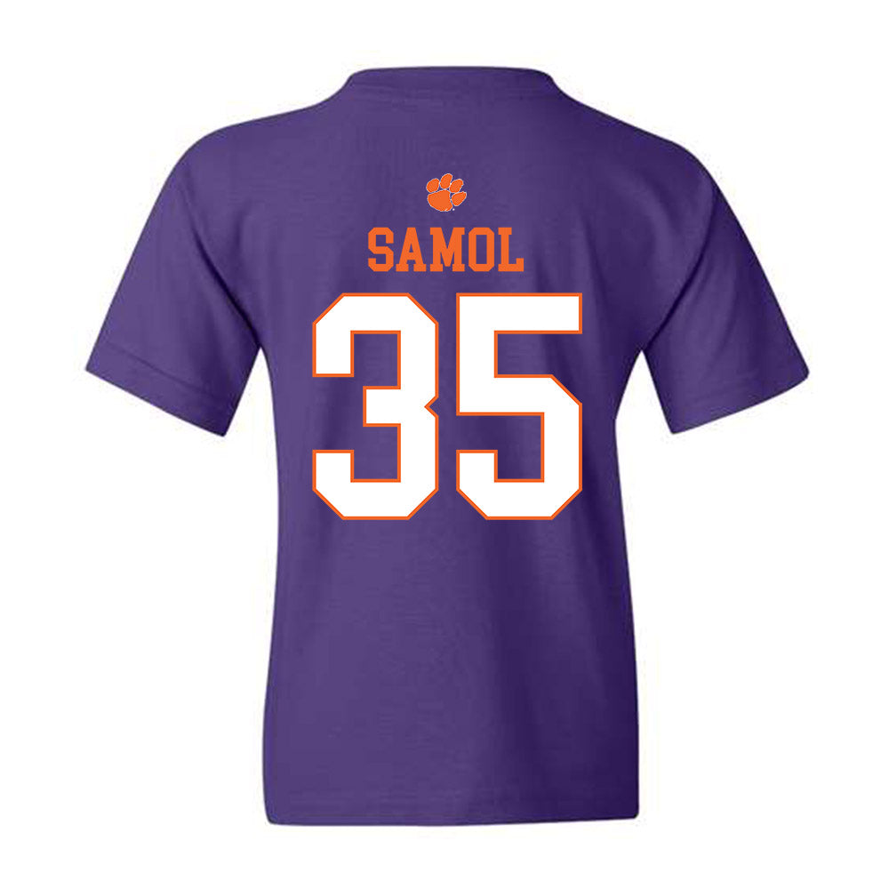 Clemson - NCAA Baseball : Noah Samol - Classic Shersey Youth T-Shirt